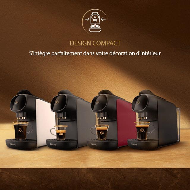 Machine à Café L'OR BARISTA SUBLIME Sunset Rubis + 200 Capsules
