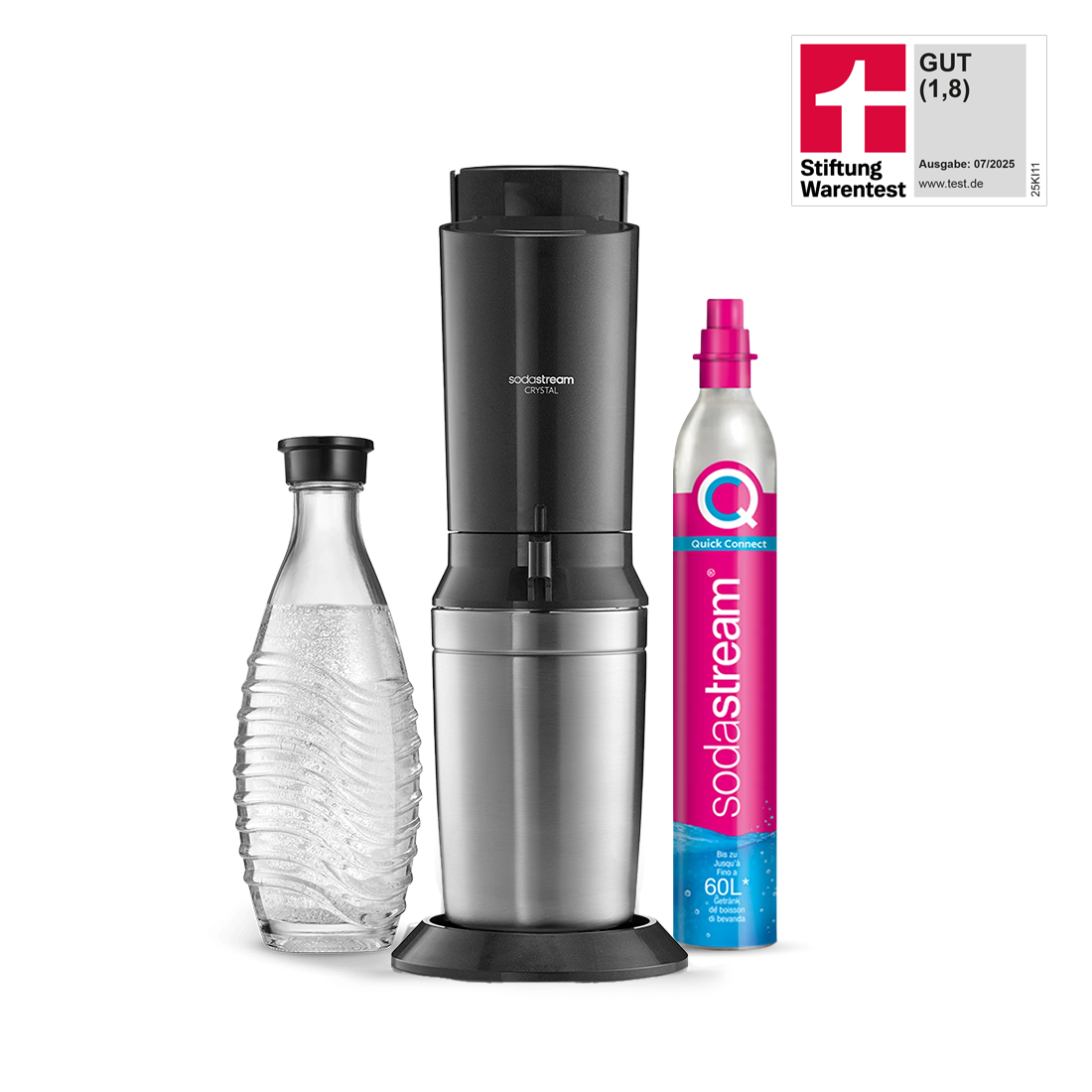 Machine à Eau Pétillante SodaStream CRYSTAL 3.0 Noir