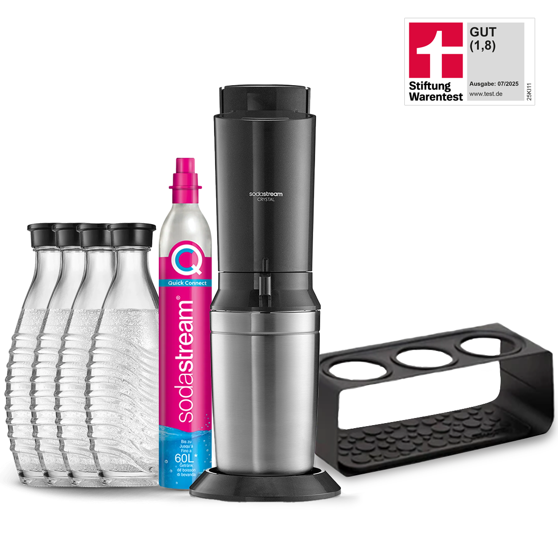 Machine à Eau Pétillante SodaStream CRYSTAL 3.0 Noir