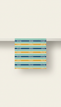 Striped Shelf Liner Miel Jaune