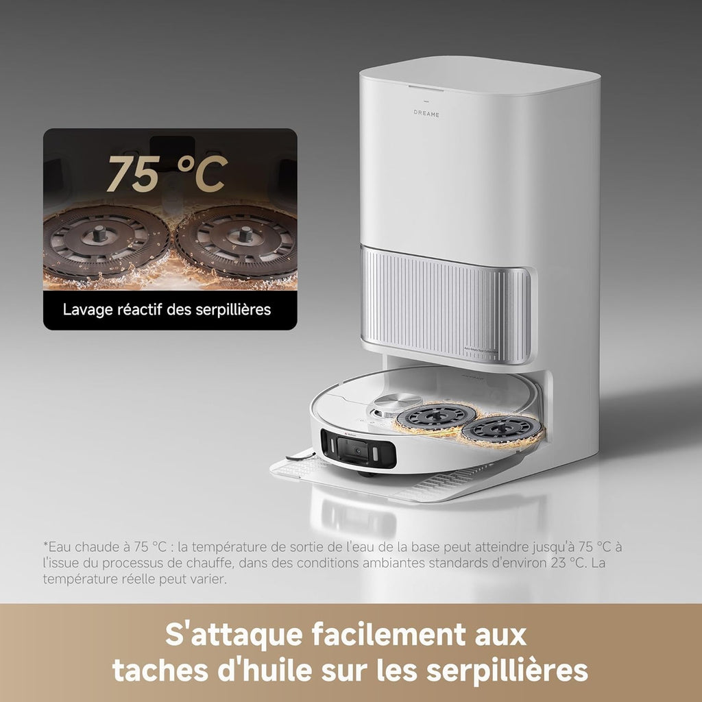 Dreame L40 Ultra AE Robot Aspirateur Laveur 19 000 Pa Dock Tout-en-1 Vidange Automatique