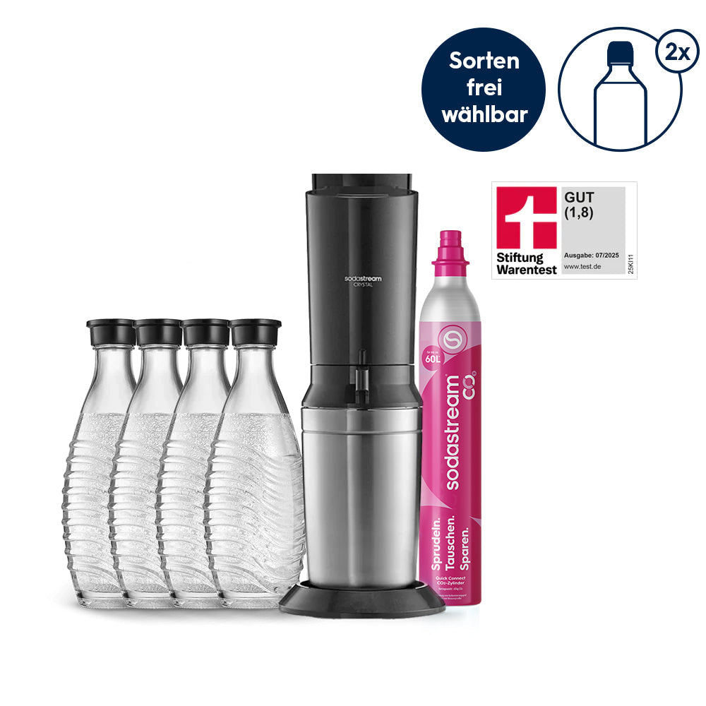 Machine à Eau Pétillante SodaStream CRYSTAL 3.0 Noir
