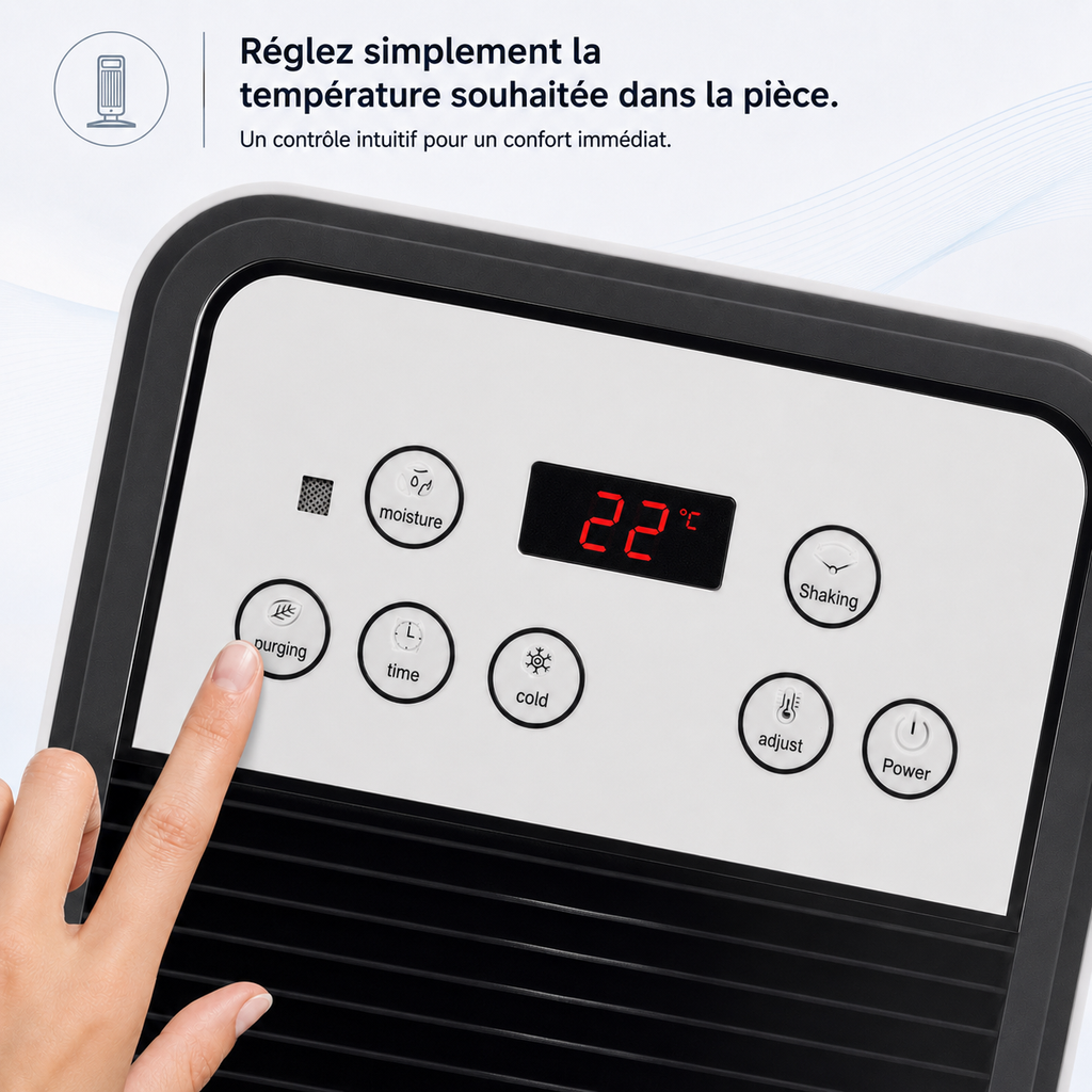 Suntek Climatiseur Mobile 3 en 1 Refroidissement Puissant