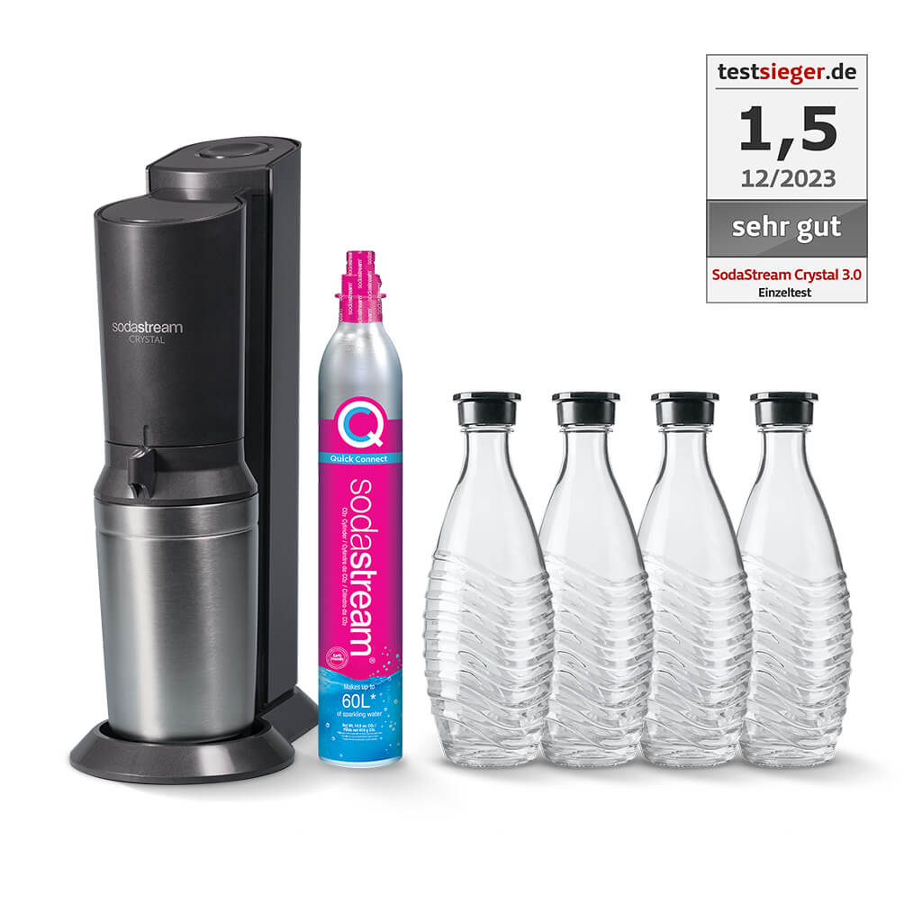 Machine à Eau Pétillante SodaStream CRYSTAL 3.0 Noir