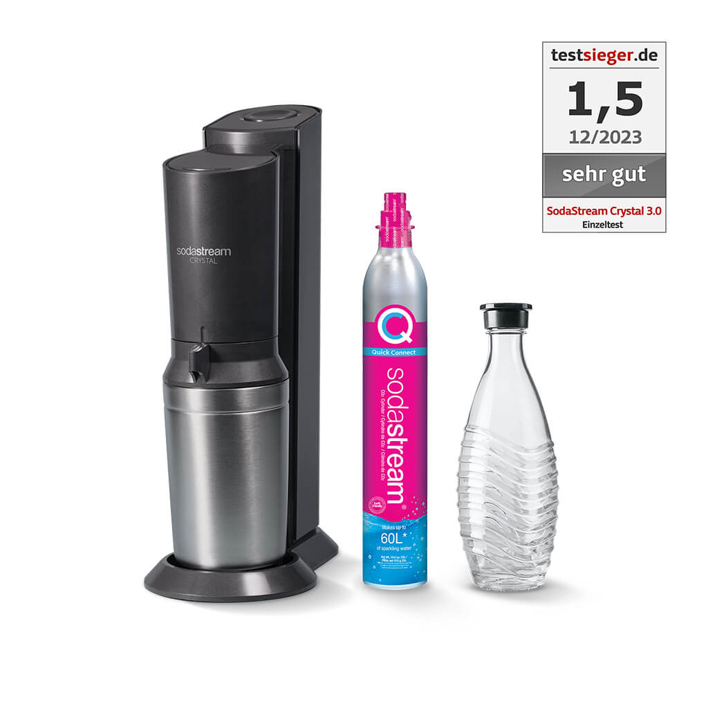 Machine à Eau Pétillante SodaStream CRYSTAL 3.0 Noir
