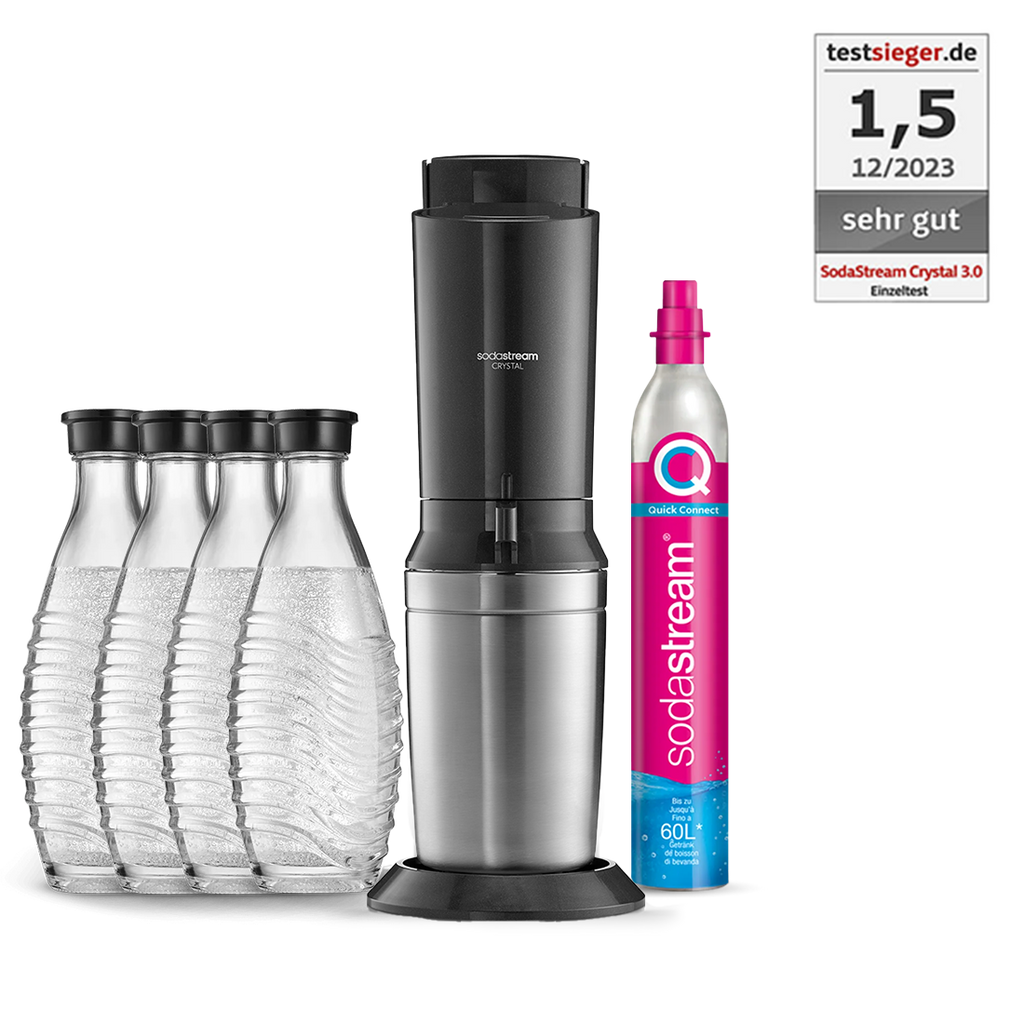 Machine à Eau Pétillante SodaStream CRYSTAL 3.0 Noir