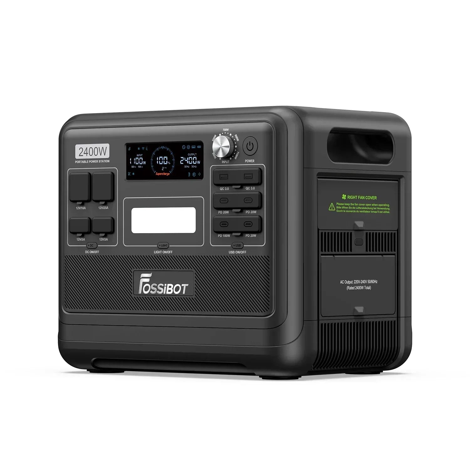 FOSSiBOT F2400 Station Électrique Portable 2048 Wh 2400 W
