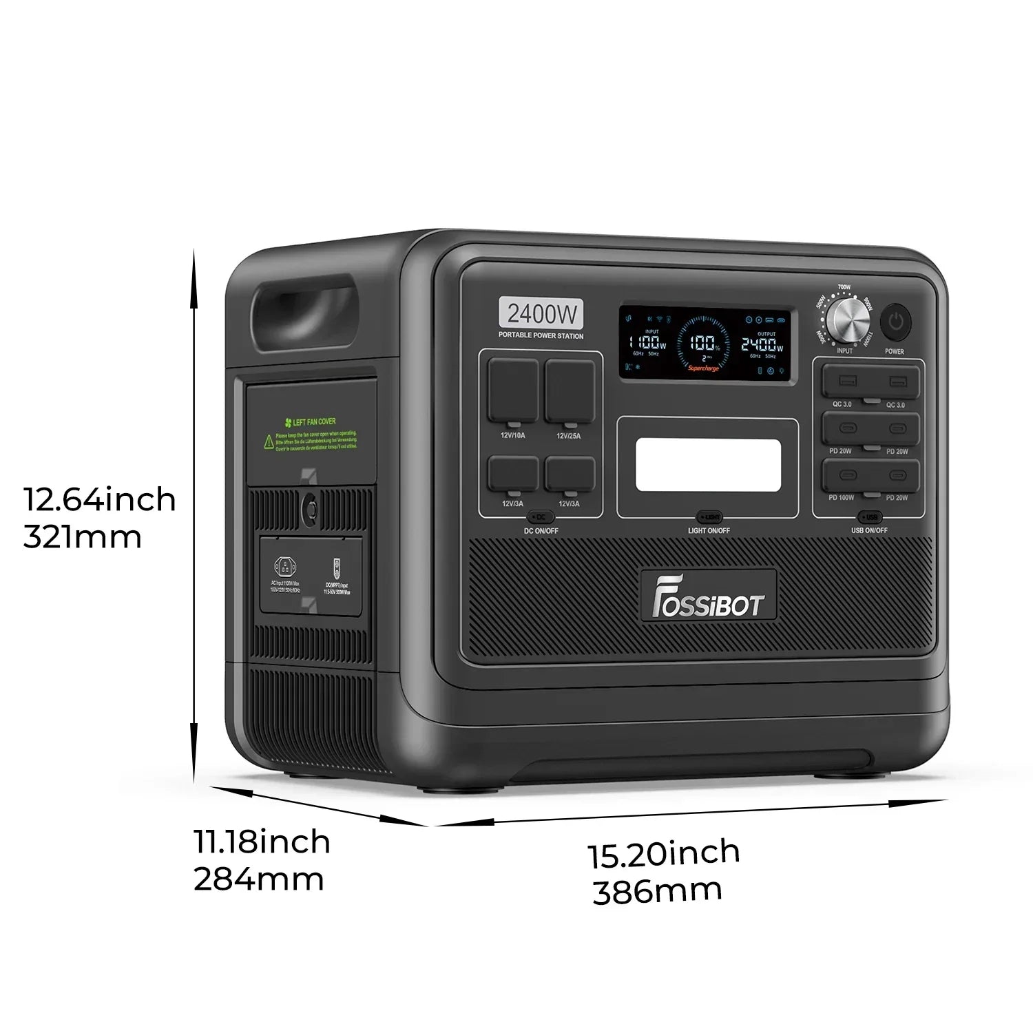 FOSSiBOT F2400 Station Électrique Portable 2048 Wh 2400 W