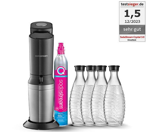 Machine à Eau Pétillante SodaStream CRYSTAL 3.0 Noir