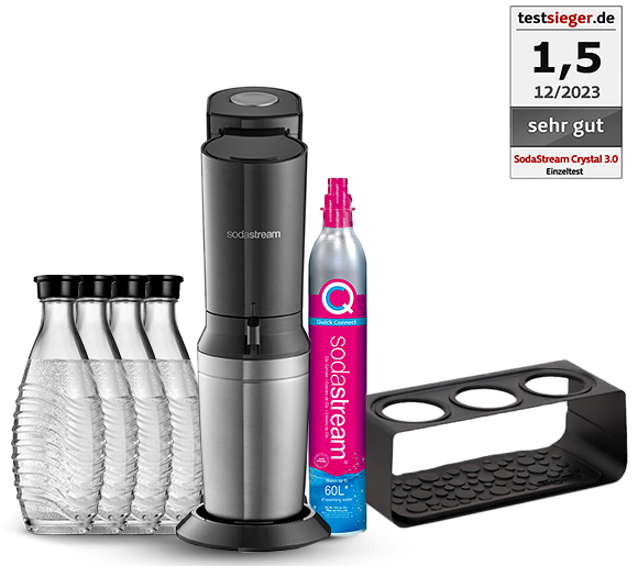 Machine à Eau Pétillante SodaStream CRYSTAL 3.0 Noir