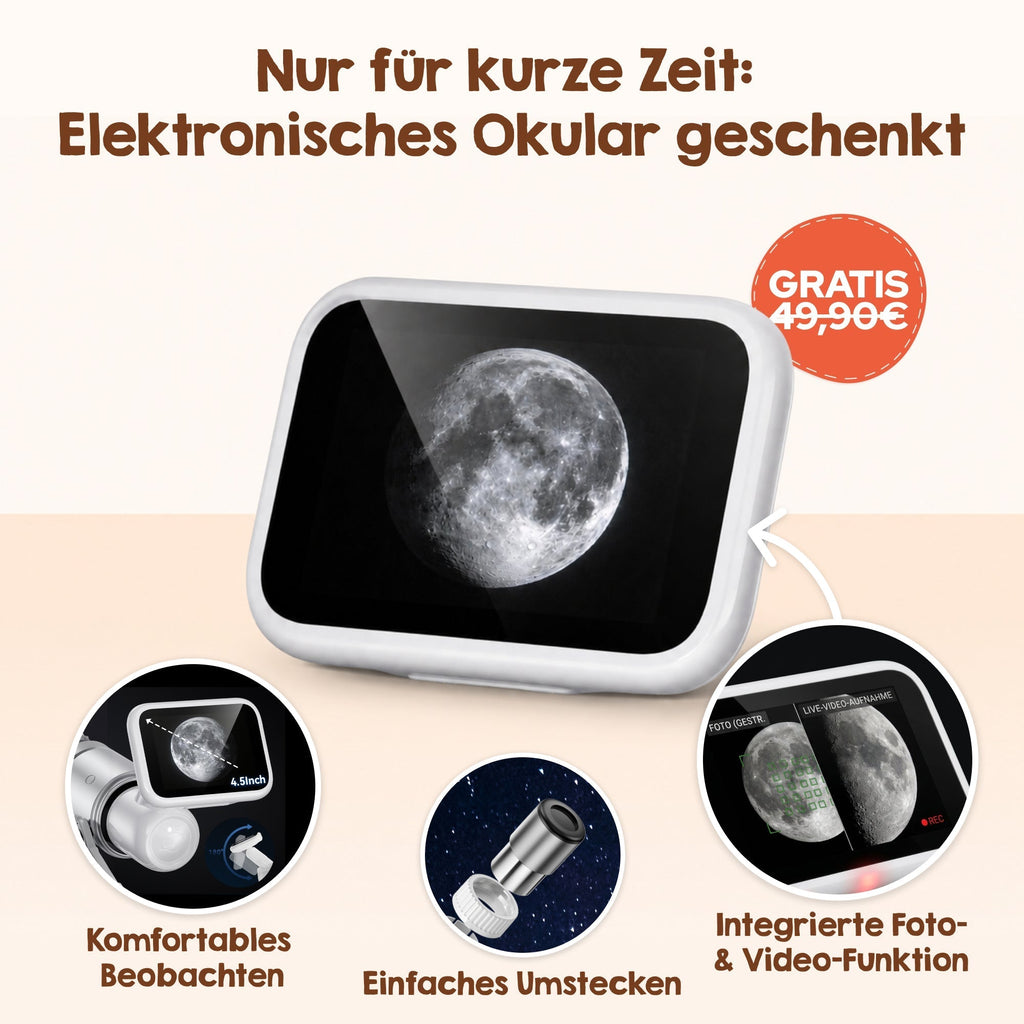 Télescope Edubini Astroscope 70 mm 300x Blanc