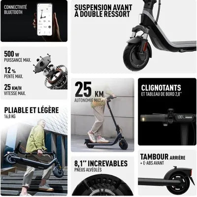 Segway E2PLUSII Trottinette Électrique 500 W 25 km/h Noir