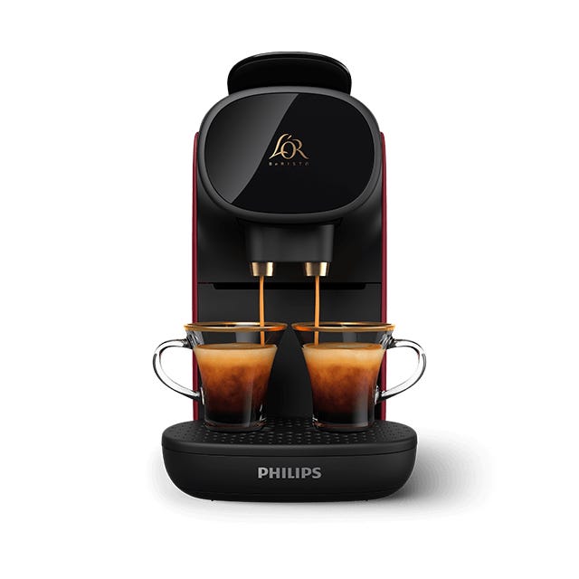 Machine à Café L'OR BARISTA SUBLIME Sunset Rubis + 200 Capsules