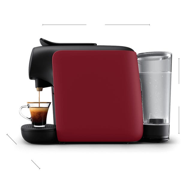 Machine à Café L'OR BARISTA SUBLIME Sunset Rubis + 200 Capsules