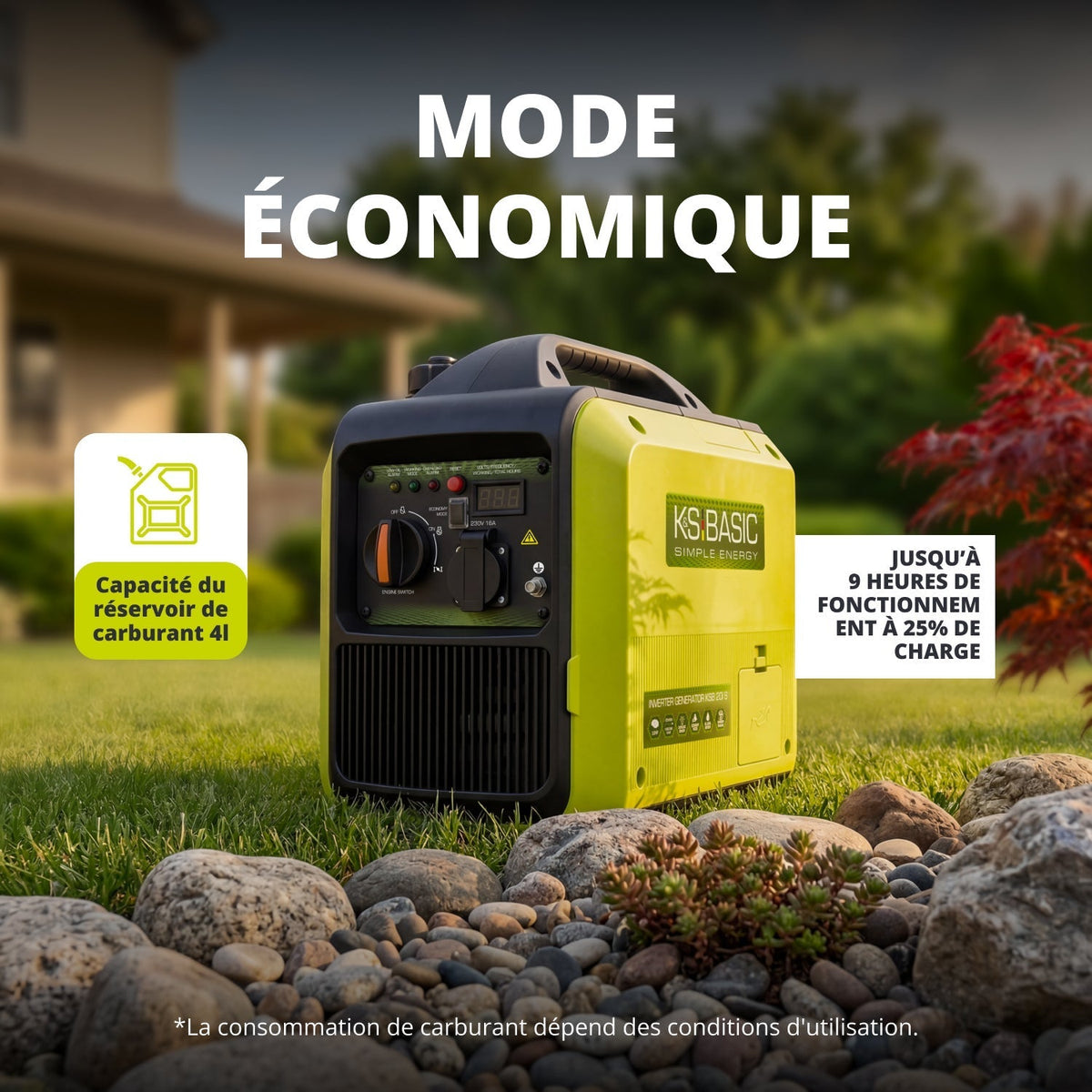 KÖNNER & SÖHNEN KSB 20i S Groupe Électrogène Inverter 2000W