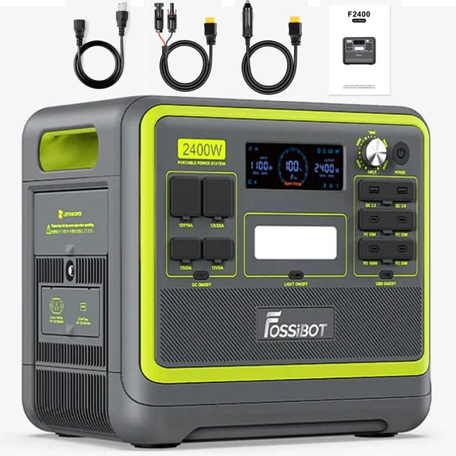 FOSSiBOT F2400 Station Électrique Portable 2048Wh 2400W