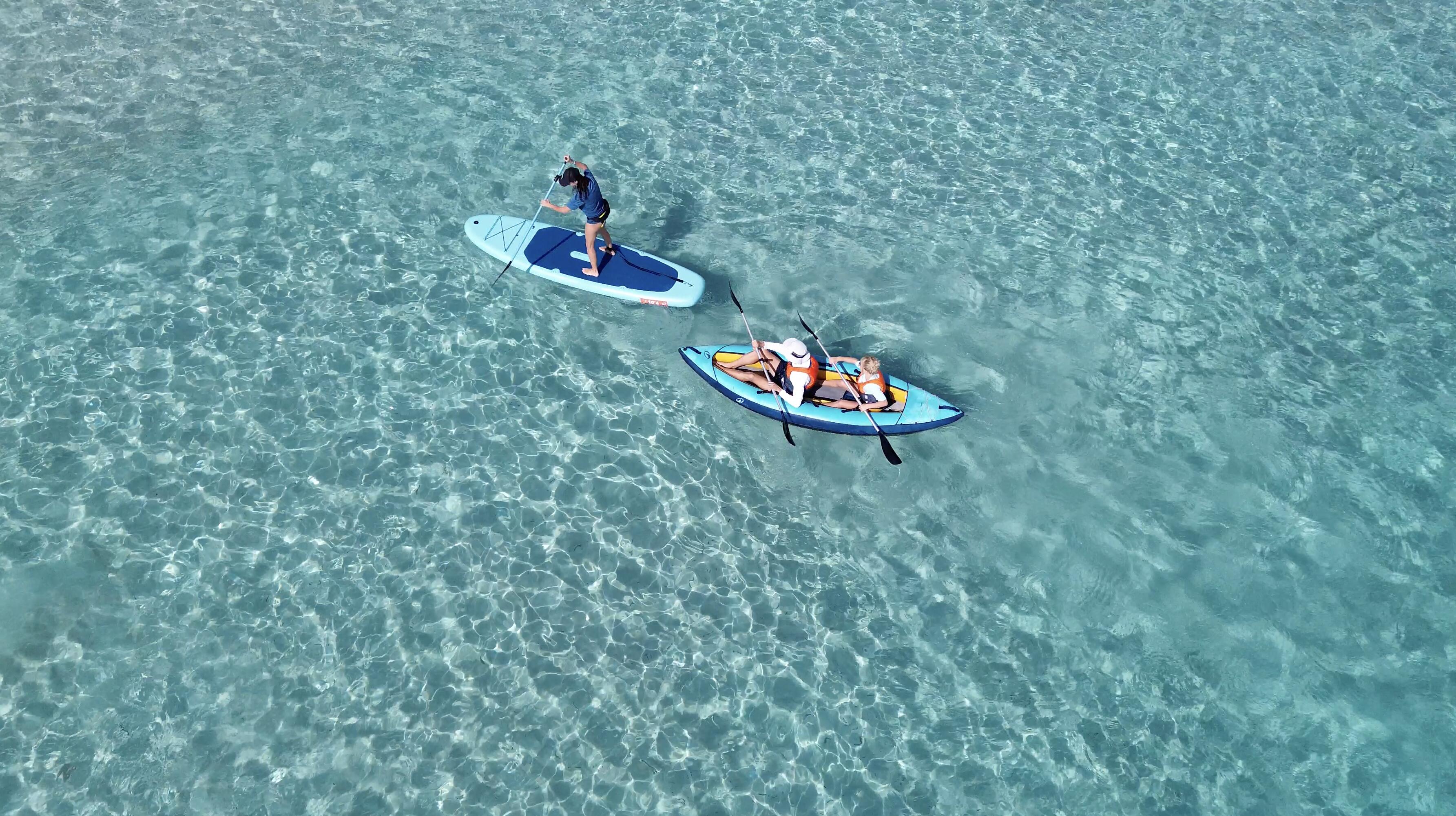 Pack Stand Up Paddle Gonflable 10'6 100 Bleu