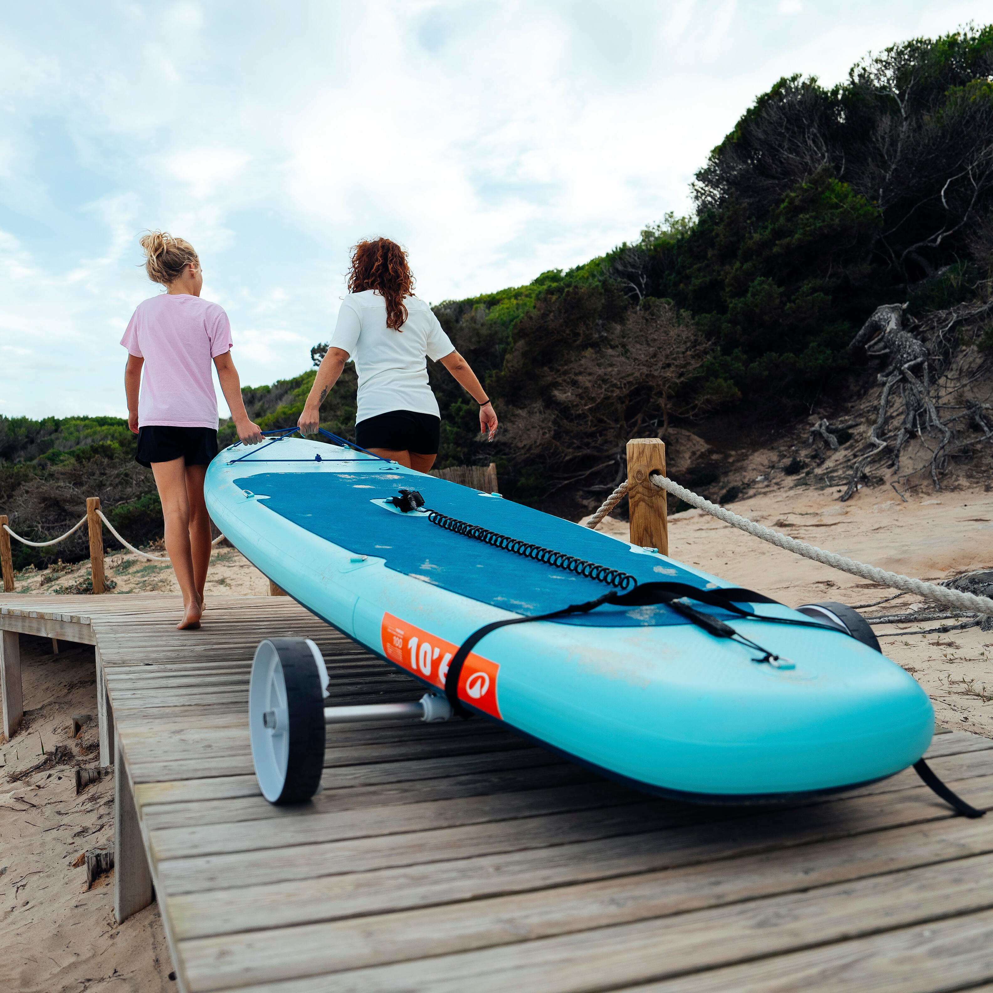 Pack Stand Up Paddle Gonflable 10'6 100 Bleu